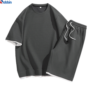Conjunto de Camiseta de Manga Corta para Hombre, Personalizado, Verano, Tendencia, Cuello Redondo, Informal, Deportivo, con Estampado Personalizado - Product Image 3