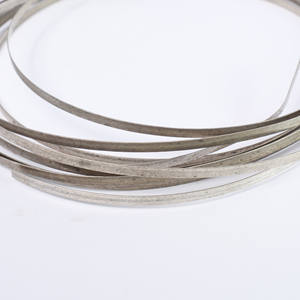 Fil en argent sterling 925 de 3 mm de large et 0,5 mm d'épaisseur pour la fabrication de pendentifs, boucles d'oreilles, bagues, accessoires et composants de bijoux. - Product Image 2