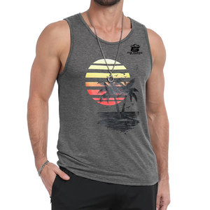 Camiseta sin Mangas Casual para Hombre, Tejido Transpirable, Mezcla de Algodón Suave, Uso Diario, Ropa Urbana Moderna - Product Image 1