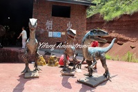 Modèle de Velociraptor animatronique pour parc d'attractions, simulation de dinosaure, à vendre