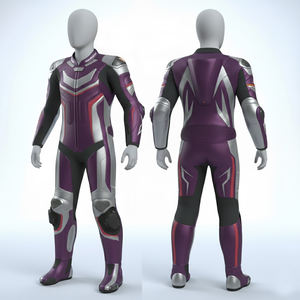 Conjunto de Motocross de Alta Calidad para Niños - Traje de Carreras de Motocicleta Juvenil, Pantalones Transpirables de Cuero Genuino, Chaquetas de Motocicleta - Product Image 1