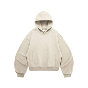 Hoodie Streetwear Prêt à Expédier Vente en Gros ODM Coupe Courte et Ample Molleton Épais Manches Courbes - Product Image 4
