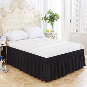 Jupes de lit de haute qualité, écologiques, imperméables, 100% coton, imprimées avec logo personnalisé, service OEM - Product Image 6