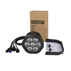 SHEHDS IP65 Waterproof LED Par 7x18W RGBWA UV 6-in-1 Outdoor DMX512 Stage <b>Light</b> for Event Building Garden - Product Image 5