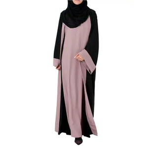 Custom Turkish Design Breathable Polyester Fabric Eco-Friendly Floor-Length Long Sleeve Modest Evening/ Formal Abaya for Women - Product Image 1