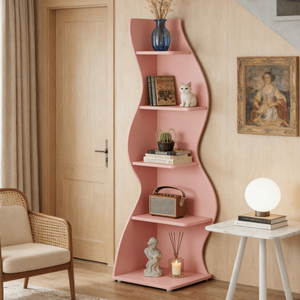 Libreria Alta e Scaffale Espositivo per Organizzazione Domestica - Product Image 1