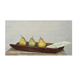 Bol à fruits en bois de manguier décoratif sur pied pour centre de table, collations et décoration de table - Product Image 3