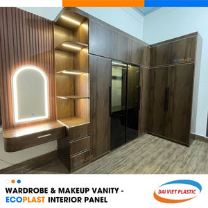 Juego de dormitorio de estilo tradicional con luces LED Panel interior de PVC Fábrica de fabricación de Vietnam - Product Image 5