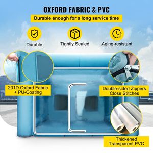 Cabina Gonfiabile per Verniciatura a Spruzzo 29.5x19.7x13 ft con 2 Potenti Soffiatori e Sistema di Filtraggio dell'Aria - Gonfiabili Pubblicitari - Product Image 3