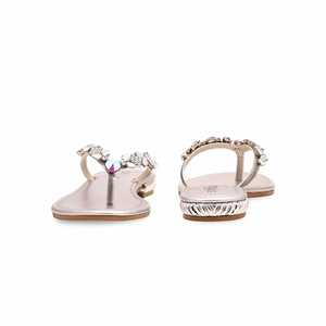 Sandales à talons argentées Fancy Chappal FN0757 - Product Image 2