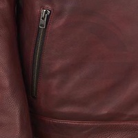 Chaqueta de Moda para Hombre de Primavera y Otoño, de Piel de Oveja, Casual, con Cierre, Cuello Alto Tejido, Talla Grande, Impermeable, con Logotipo Personalizado