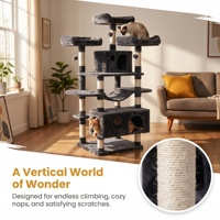 Tour pour chat en sisal naturel, base renforcée, robuste, vente en gros du fabricant