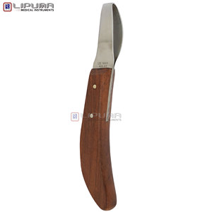 Couteau à sabots LIPUMA 20 cm, lame en D, manche en bois, équipement professionnel de fermeur pour l'équipement d'élevage, coupe durable des sabots de chevaux - Product Image 5