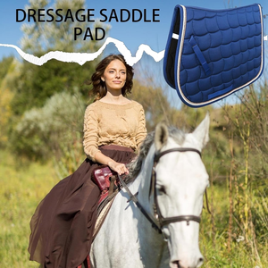 Tapis de selle anglais respirant, absorbant l'humidité, équipement d'équitation léger, pratique pour l'entraînement et le confort - Product Image 3
