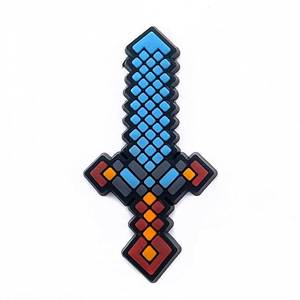 Patchs PVC Minecraft 3D en relief, autocollants, formes irrégulières, décorations en plastique pour cadeaux - Product Image 2