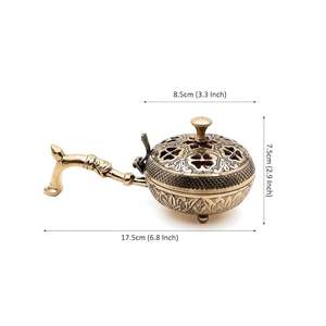 Classic Islamic Bakhoor <b>Incense</b> <b>Burner</b> Arabic Oud Holder Eco-friendly Natural Metal for Home Prayer Area and Cultural Decoration - Product Image 2