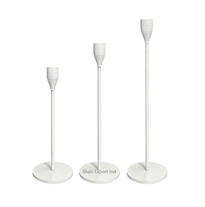 Iron Metal <b>Taper</b> <b>Candle</b> <b>Holder</b> Gold Plated Handmade Waterproof for Home and Christmas Lighting Decor - Product Image 3