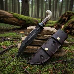 Couteau utilitaire à pointe affûtée SHARP POINT TRADES, lame en acier, manche en bois, dos droit, non réglable, épaisseur de 0,5 mm, 6,7 pouces de longueur totale - Product Image 5