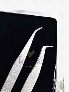 Pince à épiler professionnelle polyvalente pour extensions de cils, avec logo personnalisé, en acier inoxydable de qualité chirurgicale, vente en gros - Product Image 5