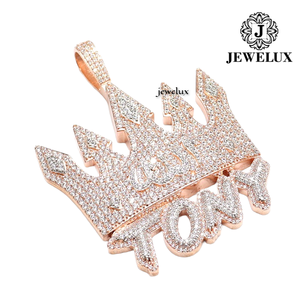 Meilleur Prix Forte Demande Bijoux Hip Hop de Luxe Plaqué Or Argent 925 Sertis de Pierres Pièce Détachée de Prestige Provenant d'un Fournisseur Indien - Product Image 6