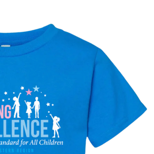 T-shirt en denim bleu pour jeunes, col rond, manches courtes, en coton doux, pour un usage quotidien décontracté, vêtements de qualité supérieure - Product Image 3