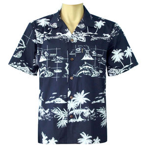 <b>Men's</b> Casual Button-Down <b>Shirt</b> <b>Hawaiian</b> Vacation Style Fashion Printed Short Sleeve Breathable Print <b>Shirt</b> for <b>Men</b> - Product Image 1
