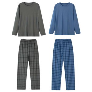 Pijamas para Hombre de Fábrica, Algodón Cómodo y Transpirable, Ropa de Estar por Casa, Fabricante OEM - Product Image 4