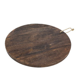 Tabla de cortar rectangular de madera con mango y diseño de mandala, tabla de cortar hecha a mano para servir queso. - Product Image 4