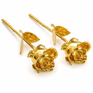 Rose en or 24 carats de luxe, rose véritable plaquée or, rose éternelle pour la Saint-Valentin, cadeau pour la fête des mères, décoration pour un anniversaire de mariage - Product Image 5