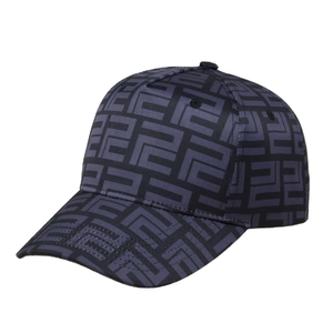 Unisex 6-Panel Snapback <b>Cap</b> Geometric Pattern Adjustable Fit Casual <b>Hat</b> for Adults Four Seasons Wear - Product Image 1