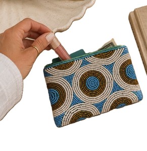 New Arrival Embroidery Glass Seed Beaded Coin Purse Glass Design Pattern Daily Use For Gifting Parties Decorative Fashion Wallet - Product Image 5