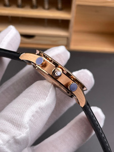 Noble and Romantic Business Luxury Rose Gold Expression White Dial Banquet Casual <b>Chronograph</b> <b>Automatic</b> Mechanical Men's Watch - Product Image 5
