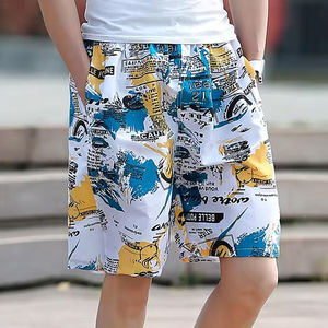 ผู้ผลิต OEM กางเกงขาสั้นพิมพ์ลายแบบ Heat-Transfer สำหรับผู้ชาย จำหน่ายส่งเสื้อผ้าสตรีทแวร์ระดับมืออาชีพ รับออกแบบตามสั่ง ผลิตจากโพลีเอสเตอร์ 100% - Product Image 2