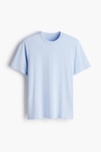 Camiseta de algodón 100% jersey, color liso, diseño tejido, informal, de algodón lavado, corte regular, cuello redondo, estilo vintage, personalizable. - Product Image 4