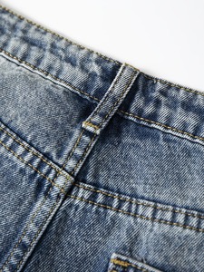Shorts en jean personnalisés en usine – Jeans d'été de haute qualité pour hommes – Jeans décontractés en coton délavé pour l'été - Product Image 3
