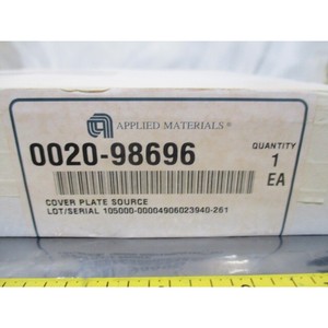 AMAT 0020-98696 COVER PLATE SOURCE, 105943 - อุปกรณ์และอะไหล่เซมิคอนดักเตอร์ระดับโลกที่เชื่อถือได้ - Product Image 1