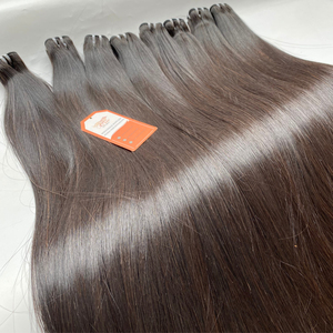Vente en gros d'extensions de cheveux Remy alignées sur les cuticules brutes humaines 100% paquets de cheveux vietnamiens - Product Image 6