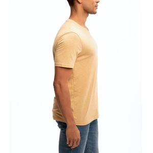 เสื้อยืดผู้ชายทรงสลิมฟิต ผ้าฝ้ายสีพื้น ระบายอากาศ แห้งเร็ว เป็นมิตรกับสิ่งแวดล้อม สวมใส่สบายในชีวิตประจำวัน รุ่นปี 2026 ขายส่ง - Product Image 3