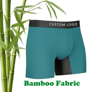 <span class=keywords><strong>Boxer</strong></span> da <span class=keywords><strong>Uomo</strong></span> Personalizzati con Logo, Biancheria Intima Bianca Traspirante in Bambù - Product Image 2