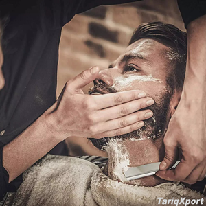 Navaja de Barbero Profesional de Acero Inoxidable con Mango de Acero, Diseño de Filo Recto, para Uso Corporal y Facial, Afeitado de Barba, Logotipo Personalizado - Product Image 5
