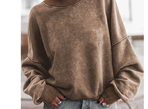 Women custom <b>Mock</b> <b>Neck</b> <b>Top</b> Slim Fit Long Sleeve Soft Comfortable Wear - Product Image 4