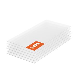 Set di 6 Pannelli in Policarbonato per Serra 2FT X 4FT X 0.16FT, Lastre Ondulate per Tetto Protette dai Raggi UV, Impermeabili - Product Image 1