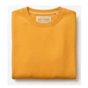 Sudadera de Felpa de Algodón, Corte Regular, Estilo Casual, Color Sólido, Manga Larga, Cuello Redondo, Sin Capucha - Product Image 6