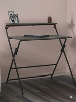 Table pliable Lumetal S4603 pour l'intérieur et l'extérieur avec coussin imperméable, couleur personnalisée, bois et panneaux de particules métalliques, fabrication ODM au Vietnam