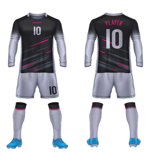 Maillots de football personnalisés à manches longues légers et respirants, protection UV, uniformes de football en gros pour le marché du Moyen-Orient - Product Image 5