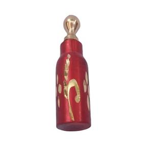 Contenant artisanal en laiton Surmedani pour Kohl avec entonnoir et applicateur – Bouteille de rangement traditionnelle pour cosmétiques oculaires - Product Image 1