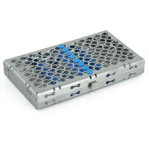 Plateau de rangement pour instruments chirurgicaux dentaires réutilisables en acier inoxydable, certifié CE, de haute qualité, pour autoclave, manuel, pour ponts osseux - Product Image 1