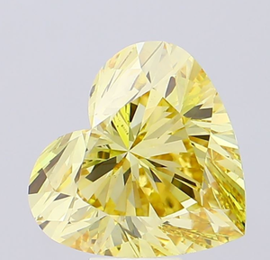 Diamante Cultivado en Laboratorio con Certificación IGI, Corte Corazón de 9.68 CT, Color Amarillo Intenso, Claridad VS1, CVD LG 633423562, ROYAL GEMS para Joyería - Product Image 1