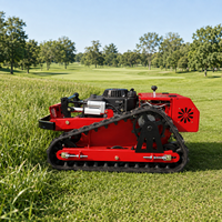 Robot tondeuse télécommandé 200m avec une largeur de coupe de 550mm et un moteur à essence de 224cc pour les rangs de vignes et le contrôle des broussailles