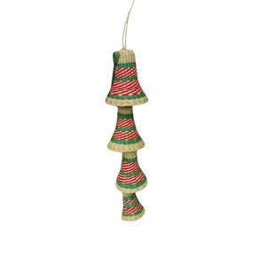 Wholesale Hanging Bell <b>Garland</b> Water Hyacinth <b>Decorate</b> <b>Christmas</b> Ornament Handmade Woven Supply - Product Image 2